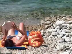 HD: Woman Reading Stock Footage