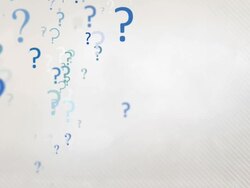 Floating Question Marks Background Loop - Pastel Blue HD Stock Footage
