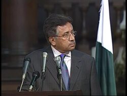 Joint presser of Musharraf and Blair News Clip