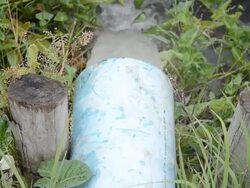 top view water transportation tube Stock Footage