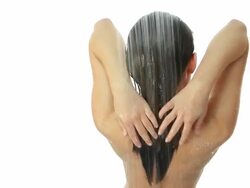 Woman in Shower Stock Footage