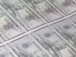 Printing US dollar banknotes Stock Footage