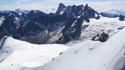 Aiguille du Midi ascension 4k - Mont Blanc Massif Stock Footage