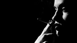 Woman Smoke Cigarette Stock Footage