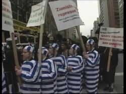 Orthodox Jews stage "anti-Zionist" protest News Clip
