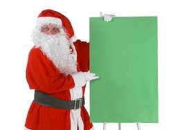 Santa Claus Advertising Stock Footage