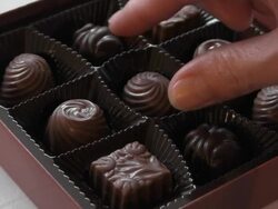 Which chocolate candy Stock Footage