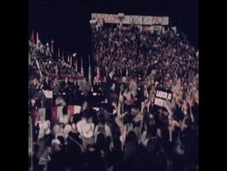 SYND 6-11-72 US PRESIDENT, RICHARD NIXON AND VICE PRESIDENT, SPIRO AGNEW SPEECHES News Clip