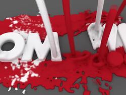 Oh my God!!! OMG in Paint Stock Footage