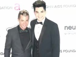 Adam Lambert at Elton John Aids Foundation Celebrates 20th Annual Academy Awards Viewing Party Stock Footage