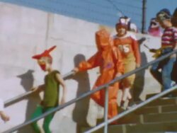 School Halloween Party Stock Footage