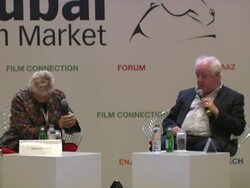 Jim Sheridan - In Conversation with Jim Sheridan - 10th Annual Dubai International Film Festival Stock Footage
