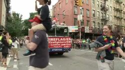 2015 NYC Gay Pride Parade Stock Footage