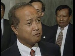USA: WASHINGTON: OUSTED CAMBODIAN LEADER PRINCE RANARIDDH VISIT News Clip