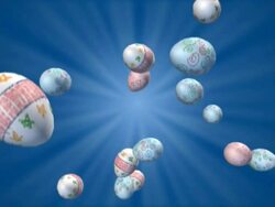 Falling Easter Eggs #1 Stock Footage