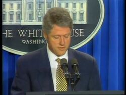 USA - CLINTON COMMENTS ON RWANDAN SITUATION News Clip