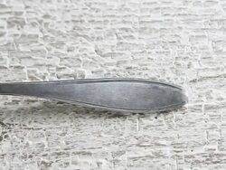 CU PAN Shot of blue egg in spoon / London, United Kingdom  Stock Footage