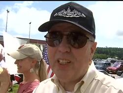 President Barack Obama took his push for health care reform to Portsmouth, New Hampshire Tuesday.  Several people gathered near the town hall venue to voice their opposition to and support for the president's plan News Clip