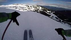 Skiers Point of View Stock Footage