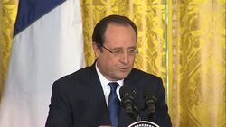 Obama and Hollande on Syria, Iran sanctions during joint briefing News Clip