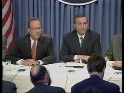 US: WILLIAM PERRY AND FRANCOIS LEOTARD TALKS ON BOSNIA News Clip