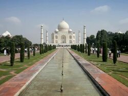 Taj Mahal, UNESCO World Heritage Site, Agra, Uttar Pradesh state, India, Asia Stock Footage