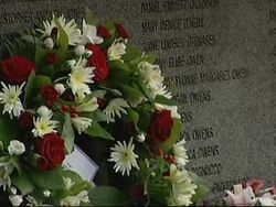 WRAP Wreath laying on 20th anniv of airplane bombing ADDS service News Clip