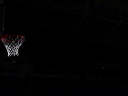 CU LA professional basketball player shooting lay up in stadium / Washington, USA Stock Footage