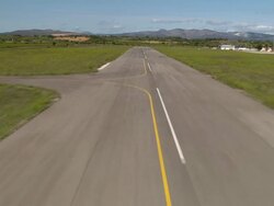 Landing At Perpignan Rivesaltes Stock Footage