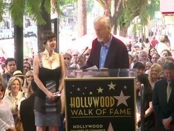 SPEECH: James Cameron on Gale Anne Hurd as one of the hardest working producers in Hollywood at Gale Anne Hurd Honored with Star on the Hollywood Walk of Fame on 10/3/12 in Hollywood, CA Stock Footage
