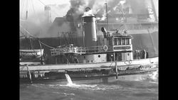 British freighter filled with cyanide gas burns in NY City harbor News Clip