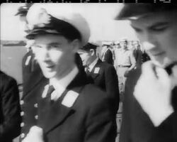 KOREA: BRITISH NAVY READY - BATTLE LINE IN CLOSE UP News Clip