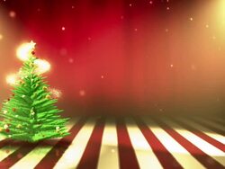 Christmas Tree with Decoration - Background Loop Stock Footage