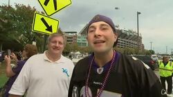 Ravens fans male and female, young and old, arrived for Thursday night's game against the Pittsburgh Steelers debating the events that have affected their team over the last few days involving the release of Ray Rice.   (Sept. 11) News Clip