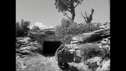 WS coal miner transporting coals in cart / United States Stock Footage