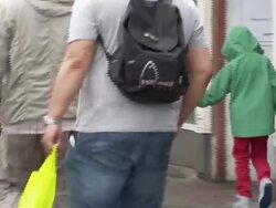 Anonymous overweight people on streets News Clip