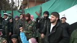 Pro Free Syrian Army Rally In Baba Amr News Clip