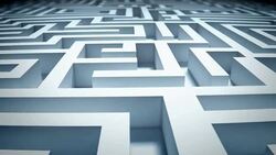 Flight over maze - seamless loop HD Stock Footage