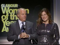 SPEECH - Bob Sauerberg and Connie Anne Phillips at Glamour Magazine's 24th Annual Women Of The Year Awards Stock Footage