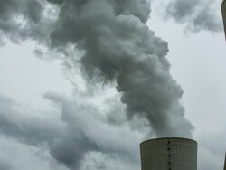Smoke of a Power Plant Stock Footage