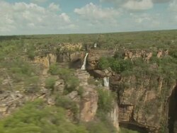 Jim Jim Falls in Kakadu National Park, Australia Stock Footage