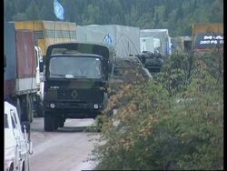 Bosnia - UN RRF Force Crosses Into Bosnia News Clip