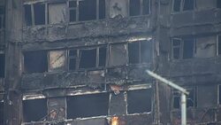 London Tower Block Fire: Damage to Grenfell Tower Exterior News Clip