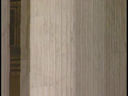 CU PAN Statue in front of Supreme  Supreme Court building / Washington, DC Stock Footage