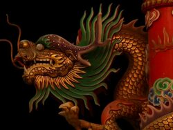Dragon statue. Stock Footage