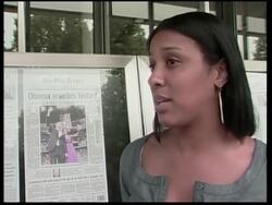 Reaction to Obama Primaries victory from around US News Clip