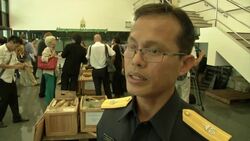 Airport authorities present collection of seized animals, ivory from illegal trade News Clip