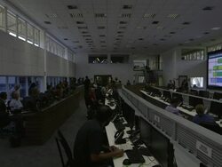 Extraordinary Secretariat of Security for Major Events (SESGE) in Brasilia Stock Footage