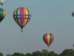 Colorful Hot Air Balloons Stock Footage