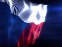 The Czech Republic Flag - Background Loop (Full HD) Stock Footage